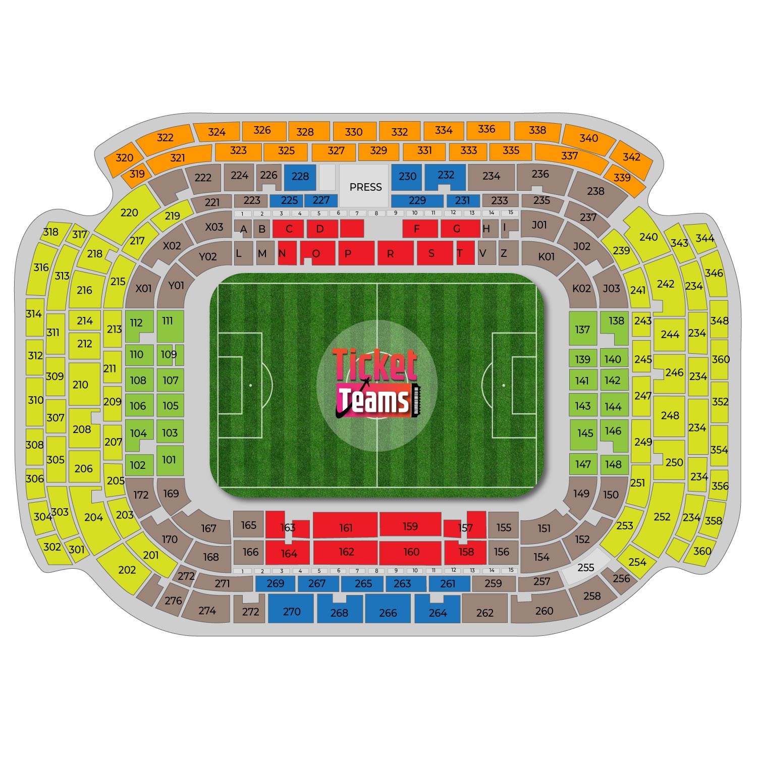 סאן סירו - תמונת מושבים ראשית